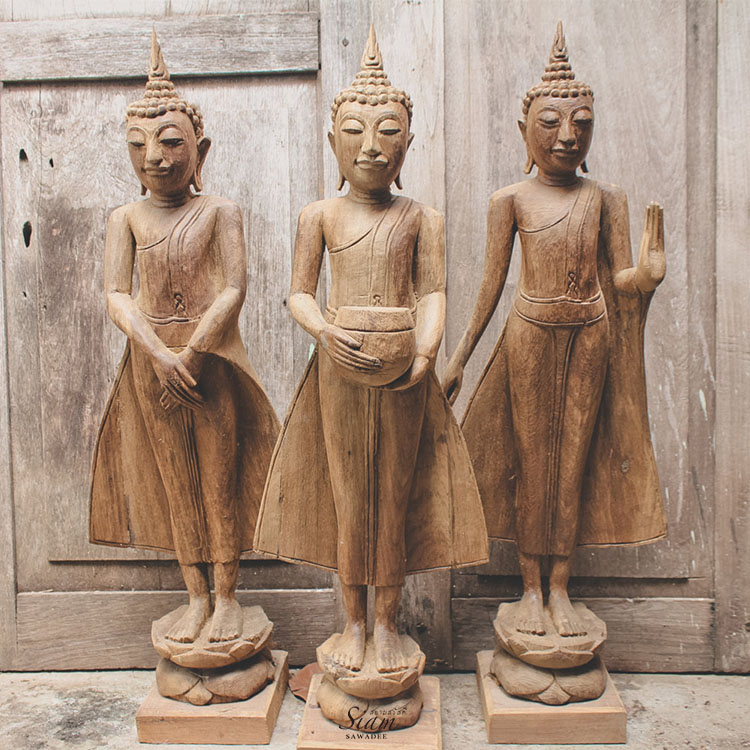 large-hand-carved-teak-wood-standing-buddha-statues-bring-the-positive-energy-or-chi-in-feng-shui-move-throughout-your-home-and-garden hand-carved-teak-wood