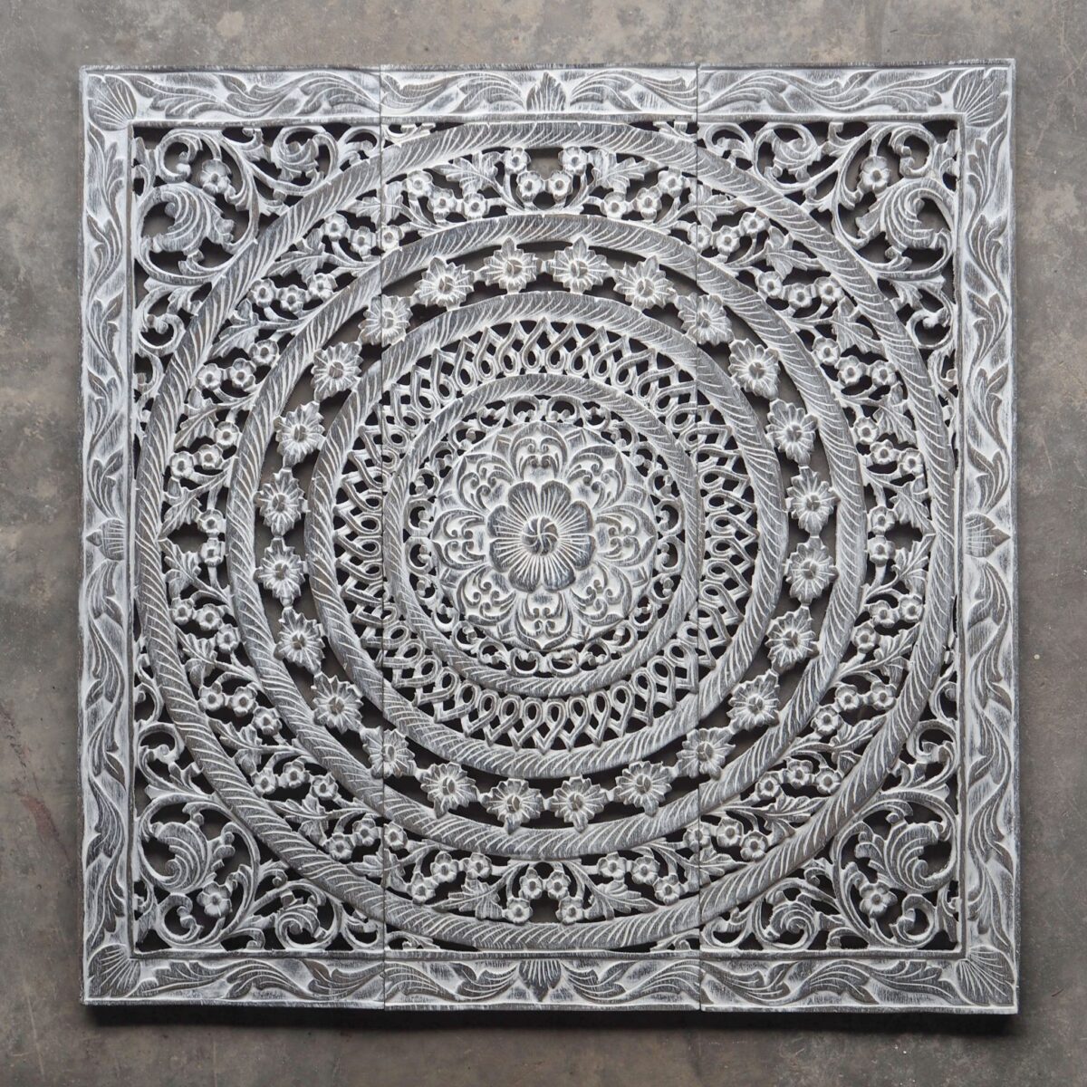 Moroccan Decent Wood Carving Wall Art Hanging Siam Sawadee