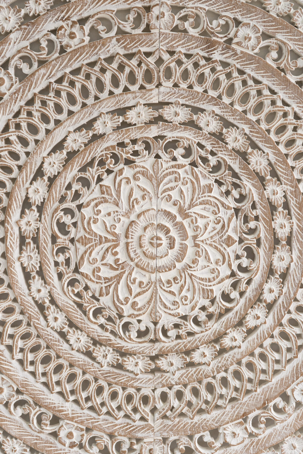 Wood Carving Wall Panel with Moroccan Design