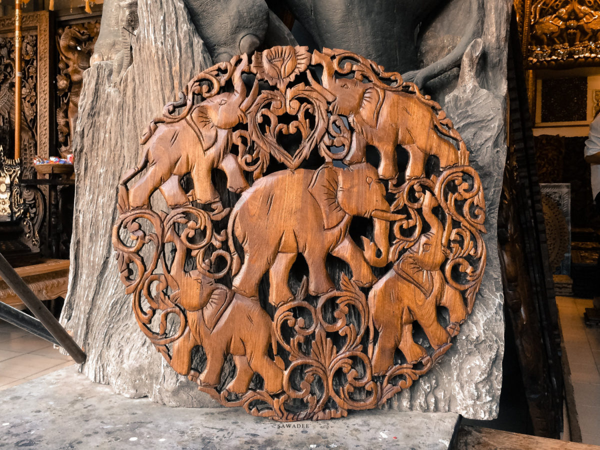 Elephants-Hand-Carved-Wood-Wall