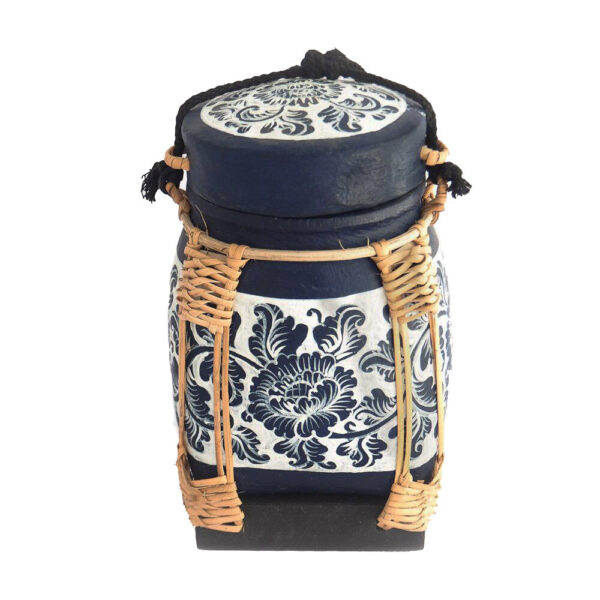 Handmade Thai Laos Sticky Rice Serving Container Bamboo Wicker Basket Storage Classic Natural Traditional