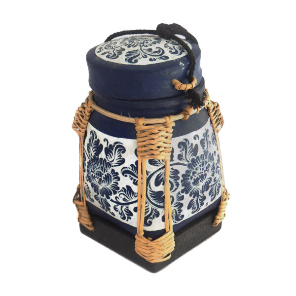 Handmade Thai Laos Sticky Rice Serving Container Bamboo Wicker Basket Storage Classic Natural Traditional