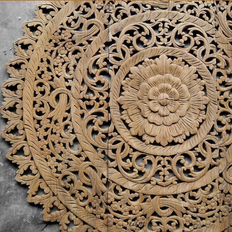 Handcrafted Circle Wall Mounted Panels Siam Sawadee