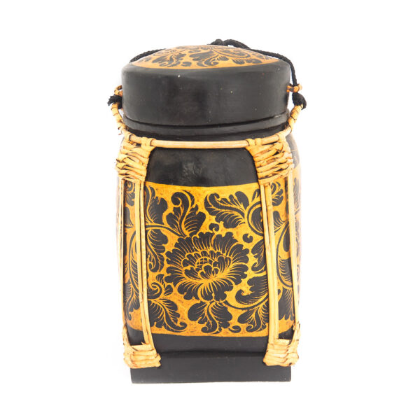 woven bin storage container natural thailand