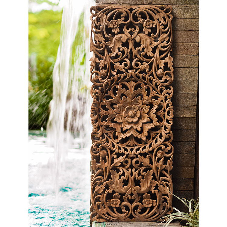 Decorative Hardwood Hand carving Wall Plaque 