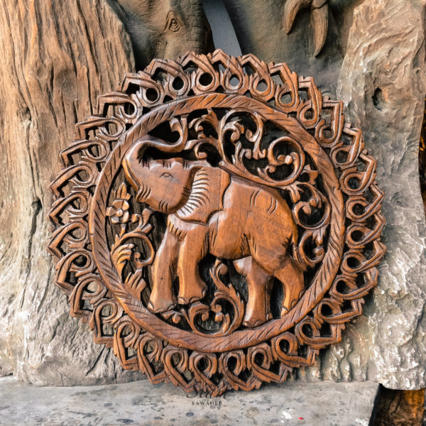 elephant-teak-wood