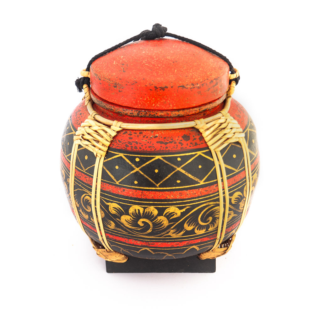 Buy Handmade Asian Rice Basket Made From Bamboo Online