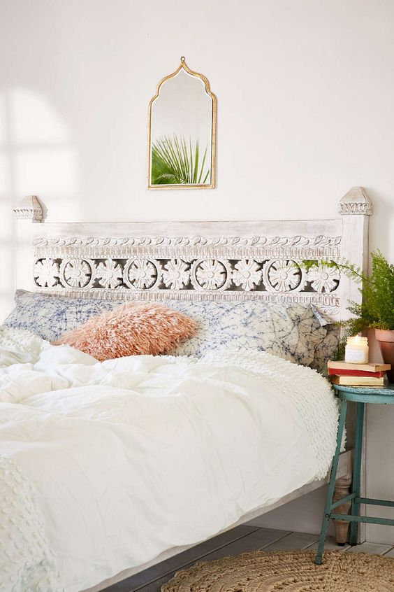 White Bedroom-Boho Chic