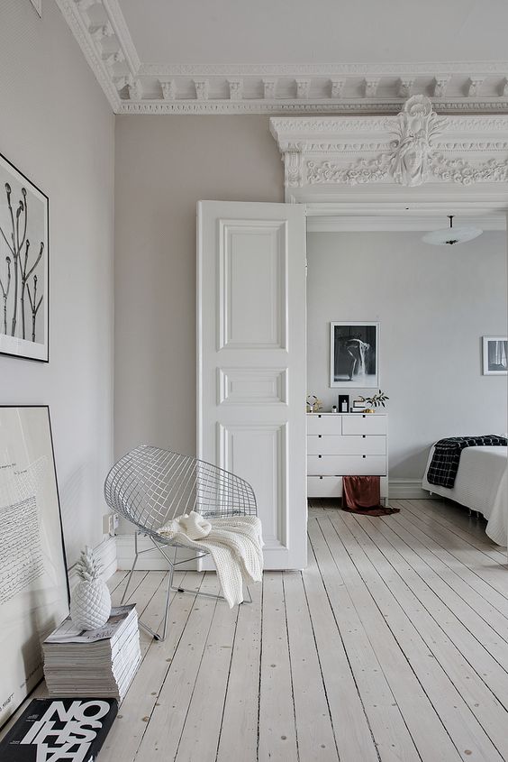 White Bedroom-Cosy Light Lines