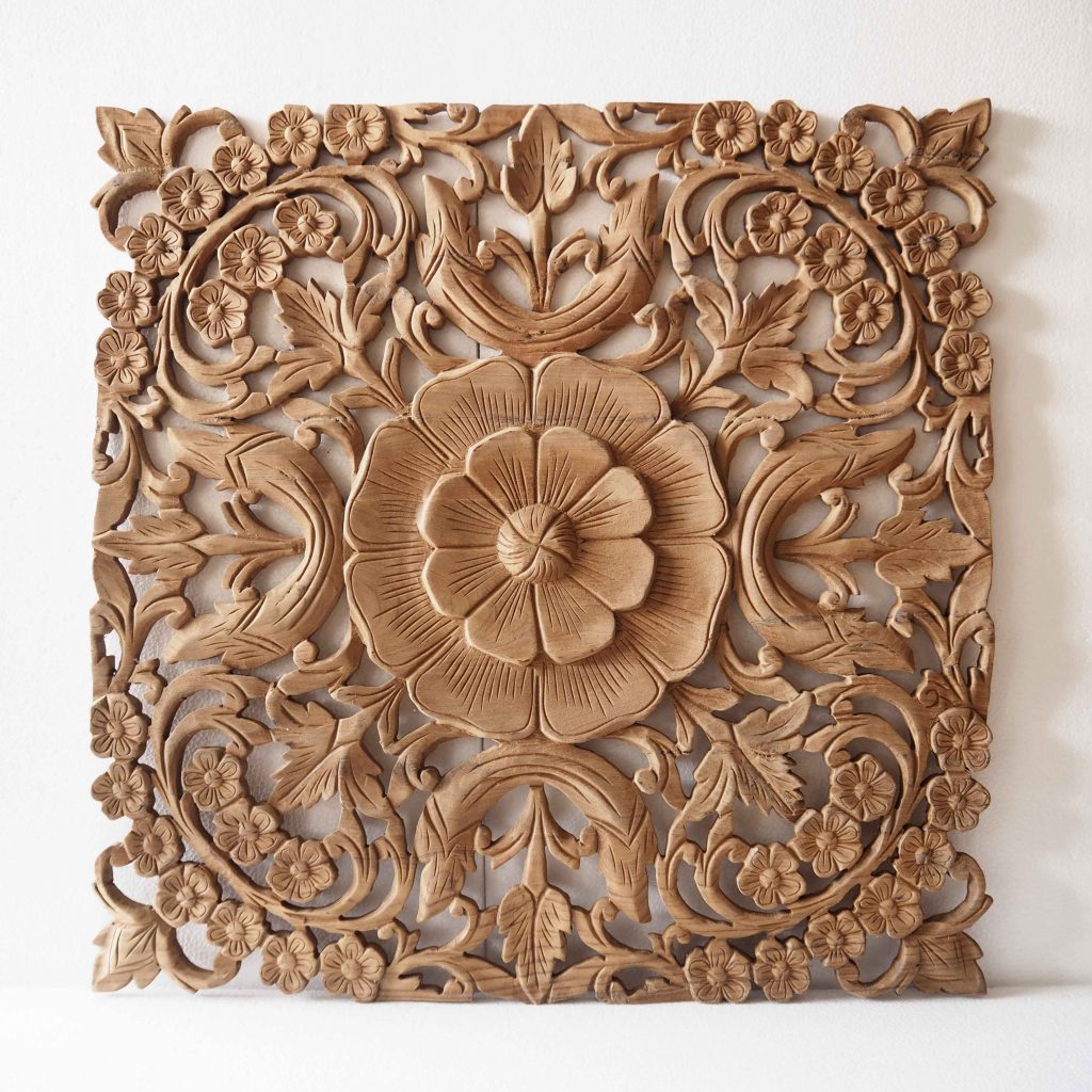 Buy Natural Wooden Wall Art Panel From Thailand Online