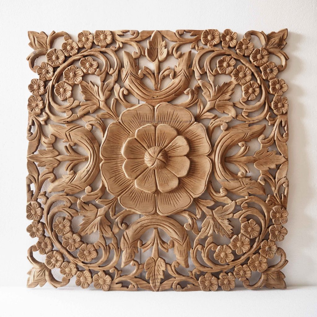 Buy Natural Wooden Wall Art  Panel  From Thailand Online