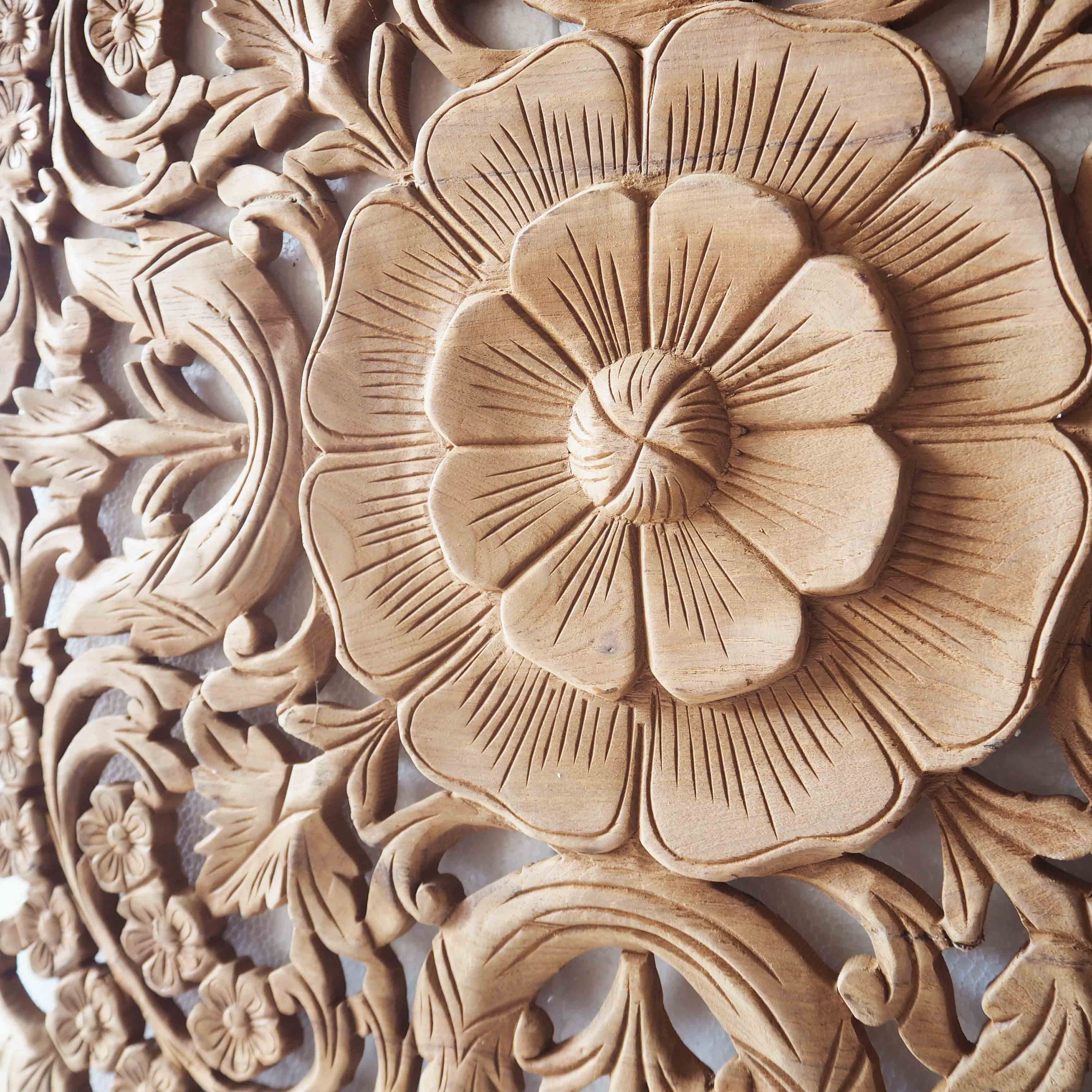Buy Natural Wooden Wall Art Panel From Thailand Online