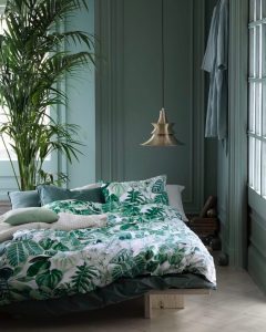 Artistic Green Bedroom