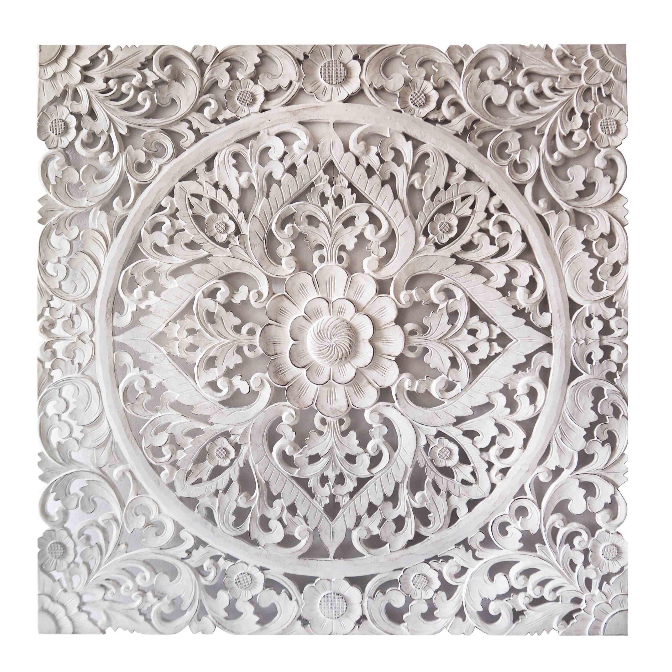 Balinese-White-Carving-Wall-decor-Wall-Art-Panel-Wall-Hanging Bed room