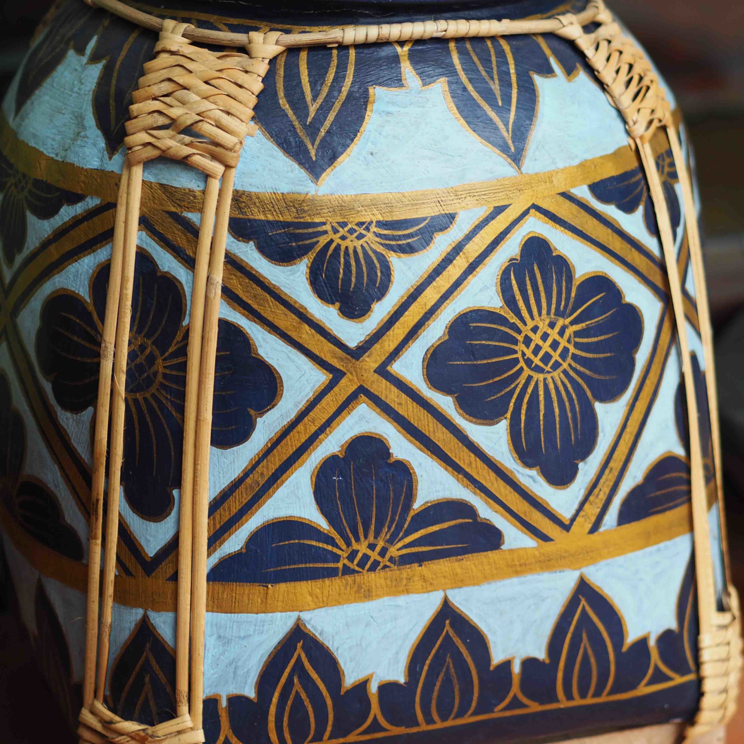 Bamboo-Hand-painted-Rice-Basket-Box-Handmade-Rice-Storage-Decorative-Container-From-Thailand-Perfect-Oriental-Gift-02 From-Thailand