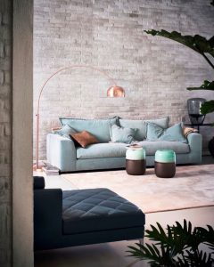 Dark Green High Cealing Living Room