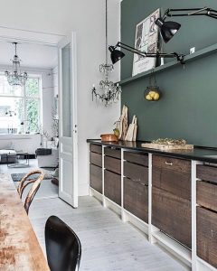 Green Cozy Kitchen