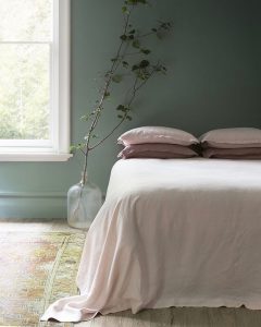 Minimal Style Green Bedroom