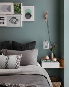 Modern Green Bedroom