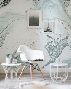 Modern Green Wall Paper