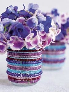 Blue Beeds and Bloom