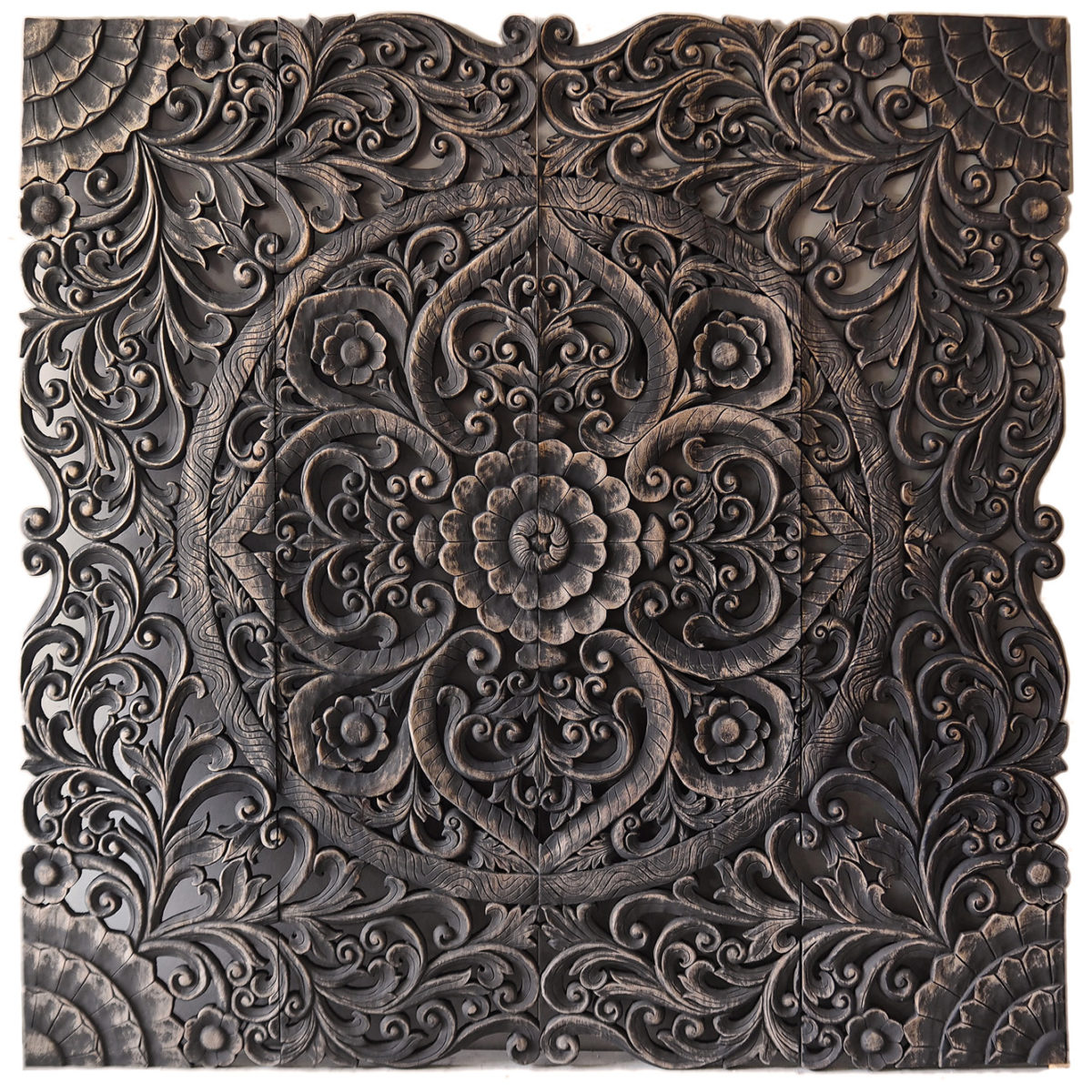 KingSize Balinese Headboard Wood Carving