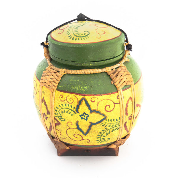 Thai rice box 1024 600x600 - Handmade Asian Rice Box with Thai Style Flower