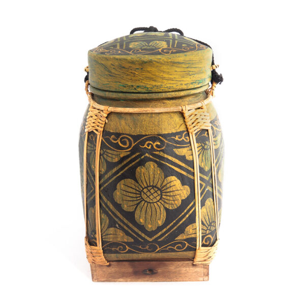 Traditional Floral Inspired HandPainted Food Container