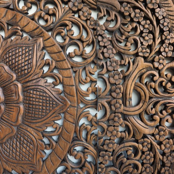 Southeast asian wall carved sculpture