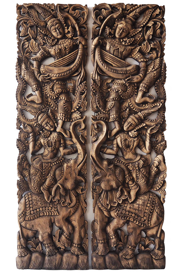 Carved Wooden Artwork Wall Decoration Wall Design Ideas