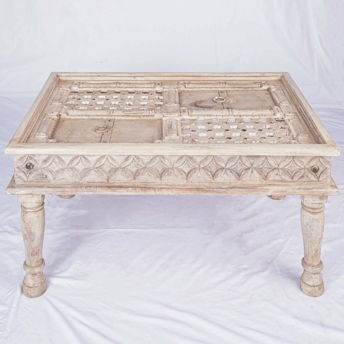 Home Furniture Hand Carved Wooden Coffee Table