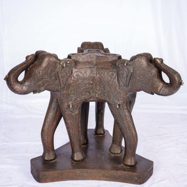 Clearance Hand Carved Wooden, Elephant Coffee Table In India