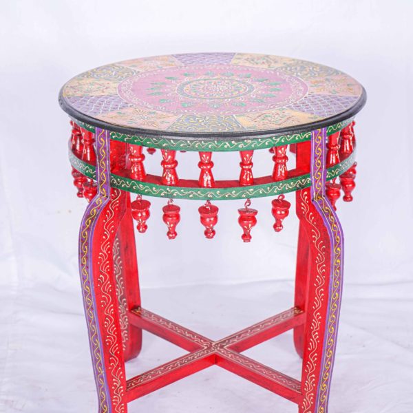 Matching Indian Furniture Bright Colourful Table