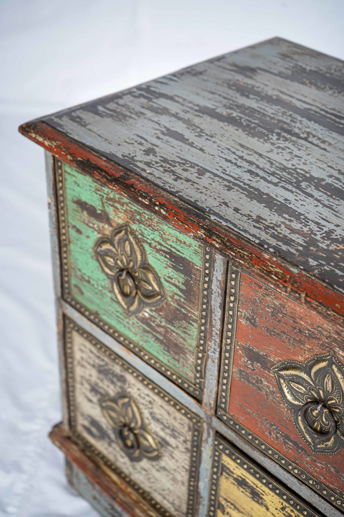 Grey Hand Painted Finishing Furniture from India
