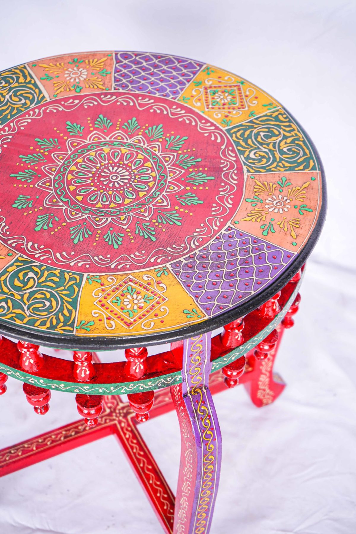Hand Painted Indian Motifs Traditional Furniture from India