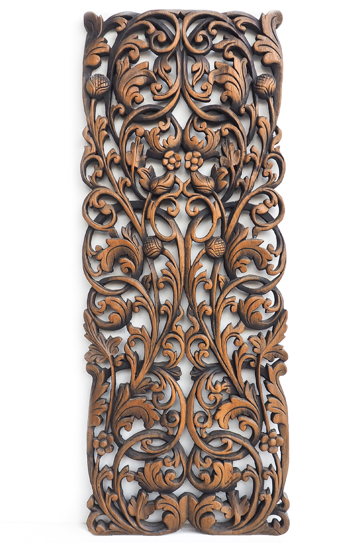 Tophane Carved Wood Wall Hanging, Wooden Carved Wall Art