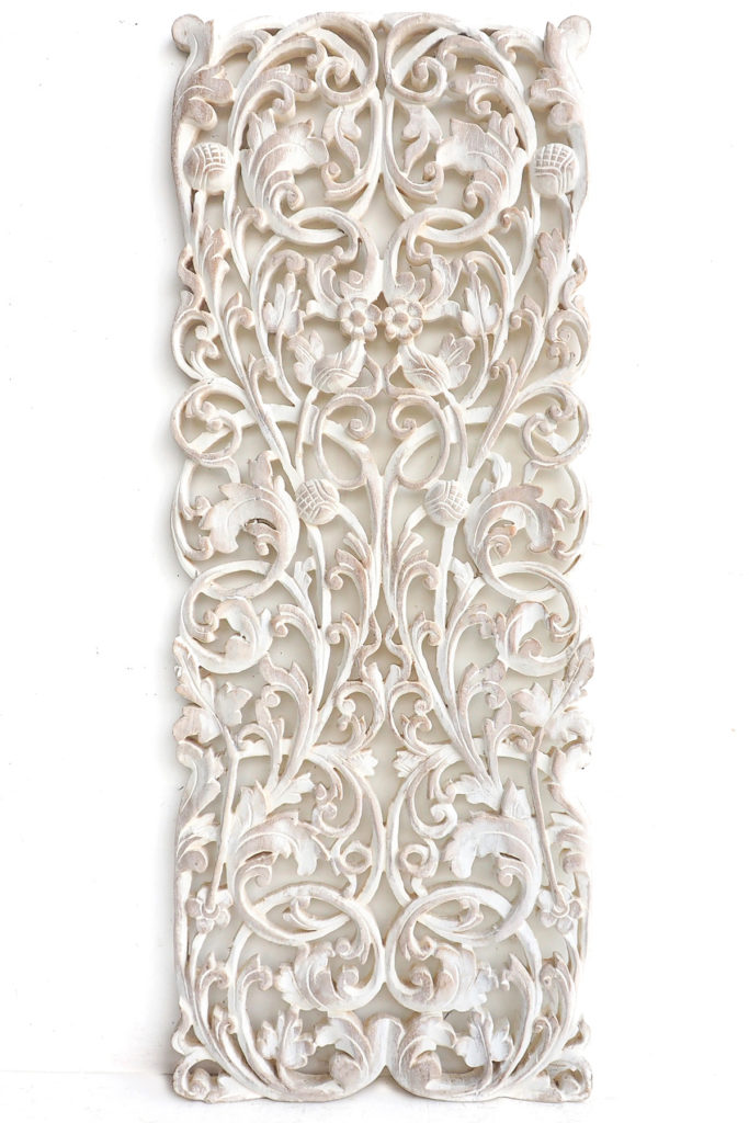 Thai Wood Carving Wall Art Hanging Siam Sawadee