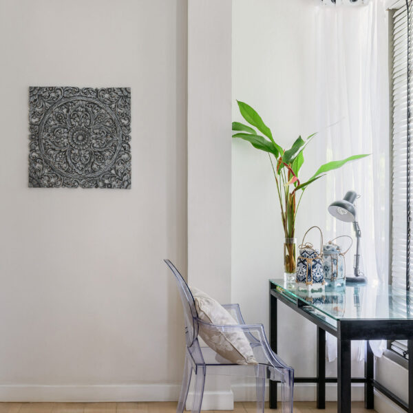 Handcrafted wall decor in Teak wood