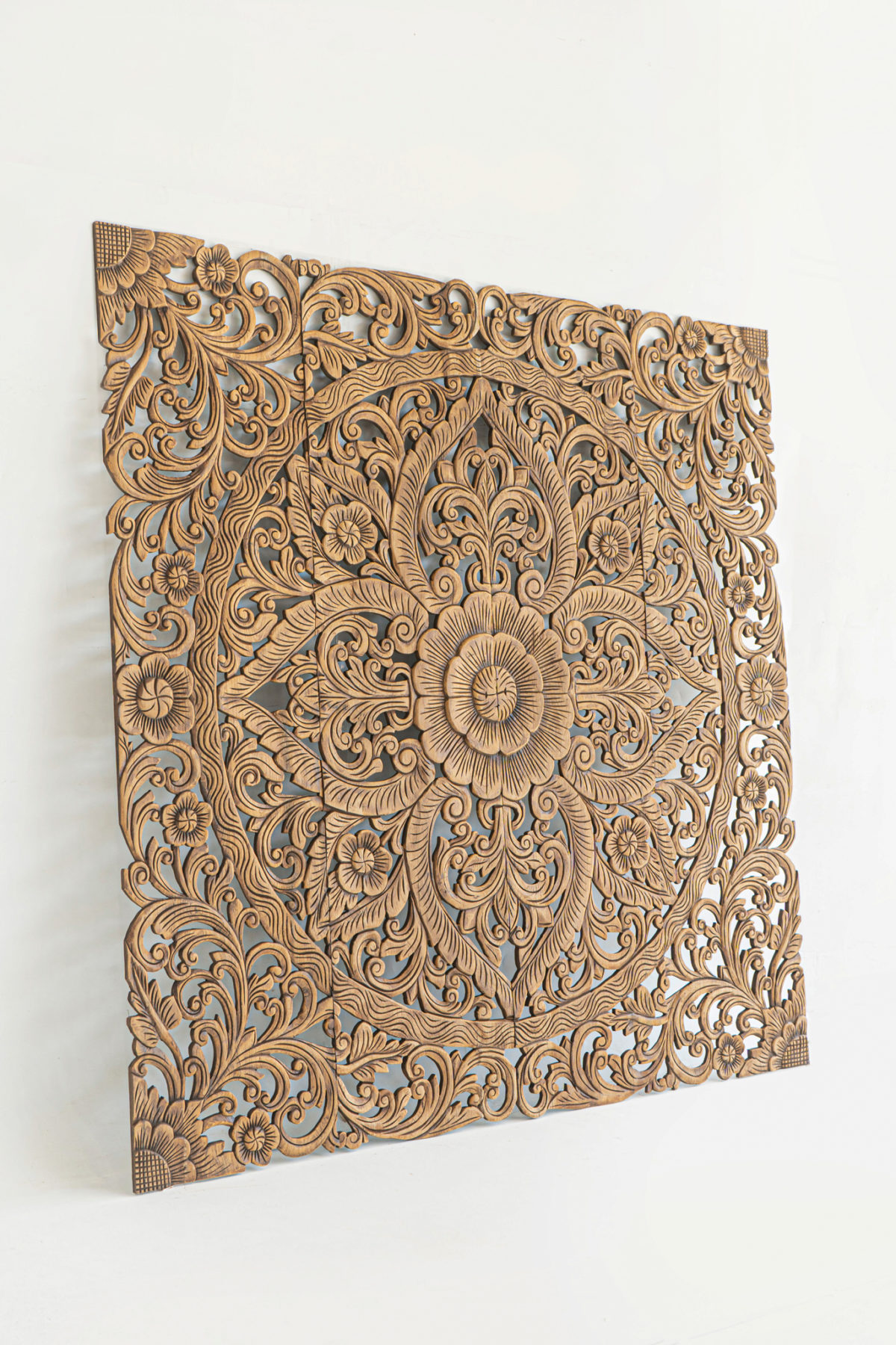 Handcrafted hand carved wall art