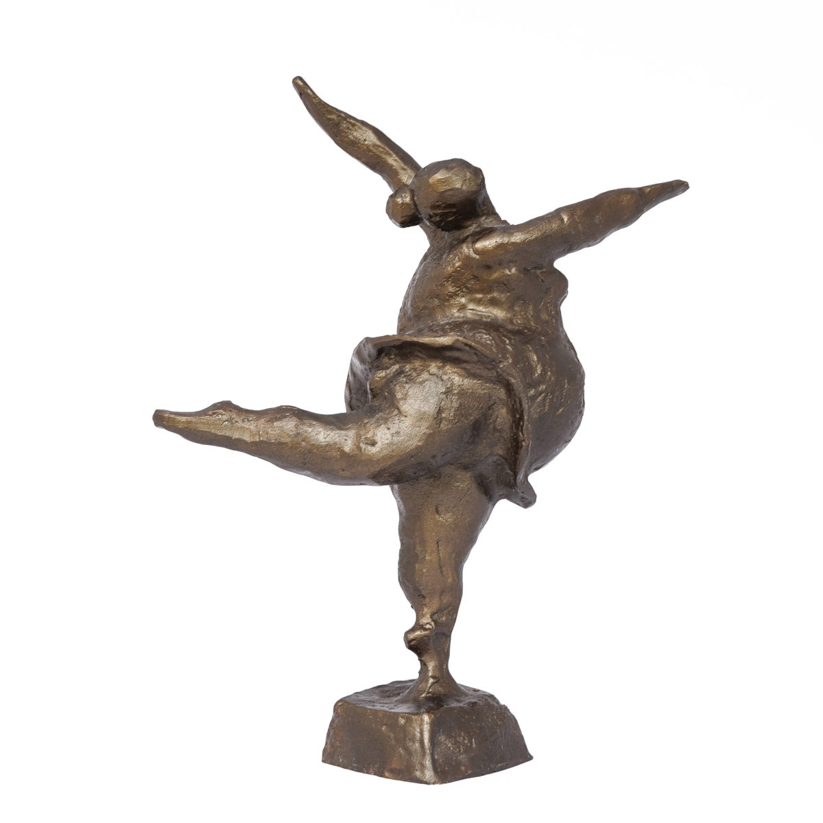 Cast figurine in bronze from thailand