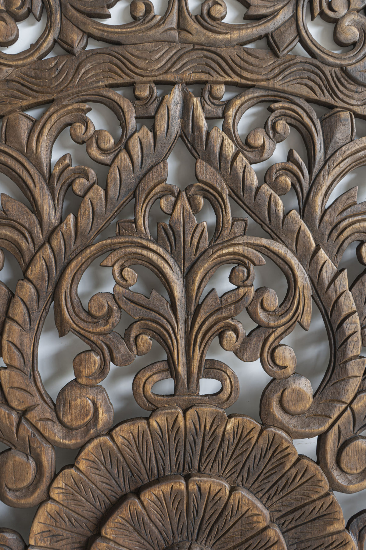 Medallion Wood Wall For Queen Bed Siam Sawadee