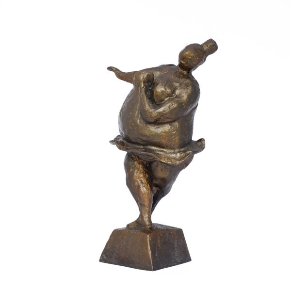 Bronze ballerina sculpture
