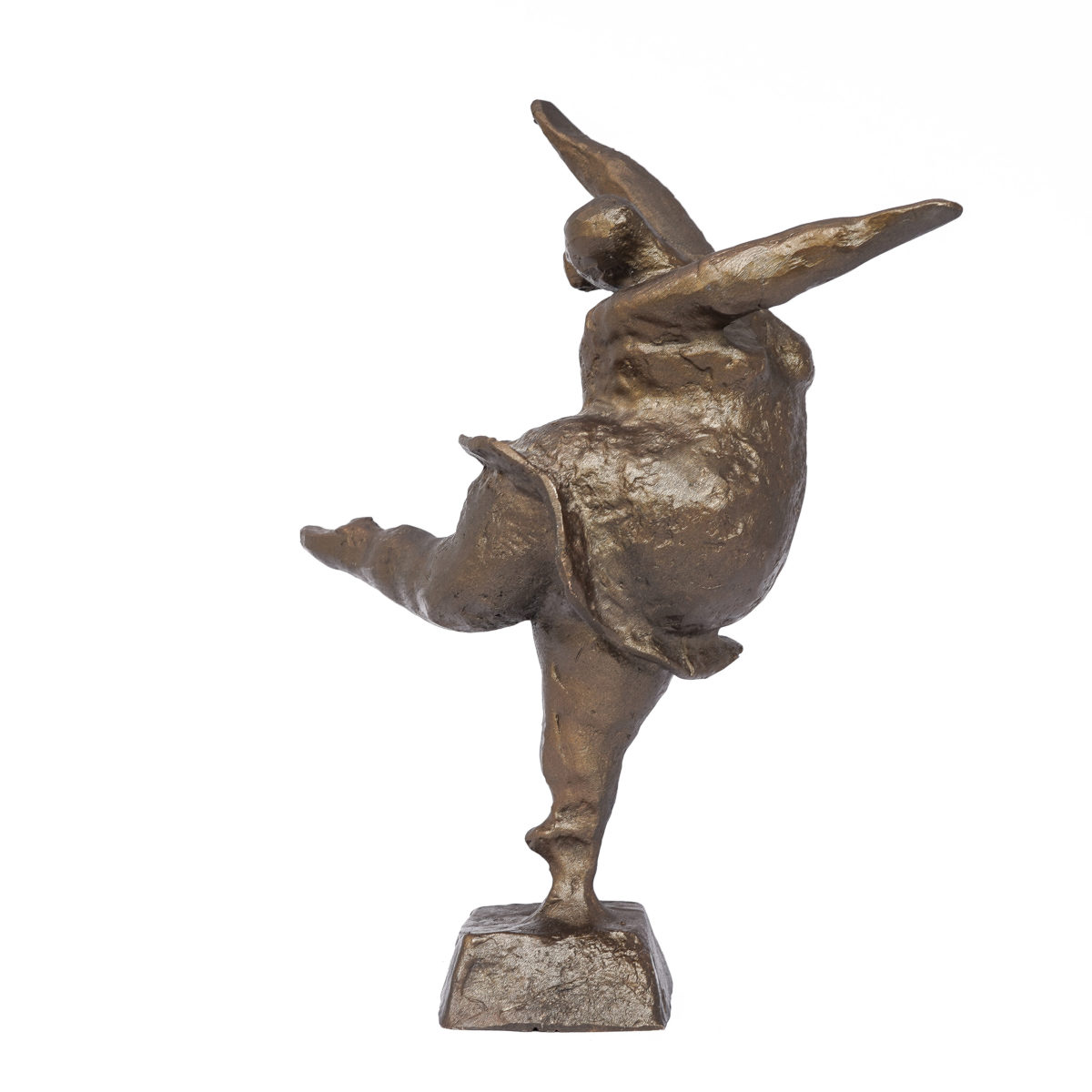 Ballet art dancer in bronze