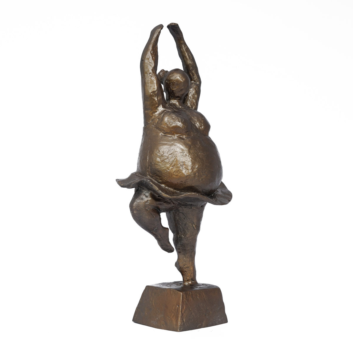 Big yoga dancing lady statue