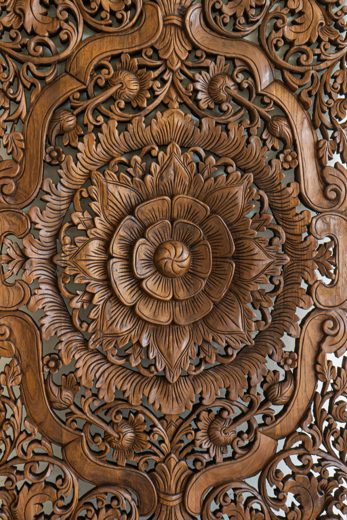 Thai masterpiece handcrafted wood