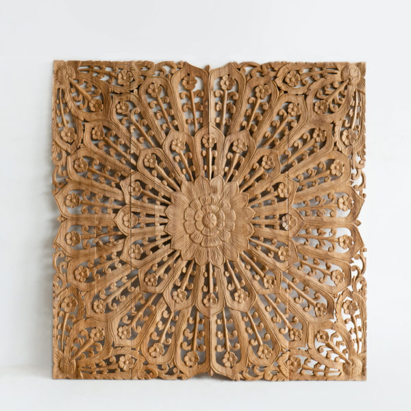 Handmade wooden carved panels