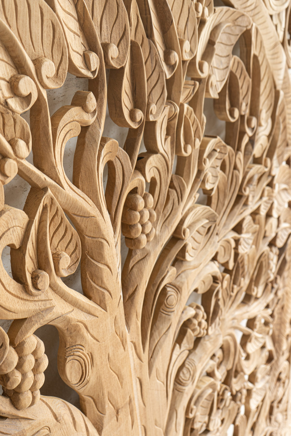 Extra thick wood carving for wall