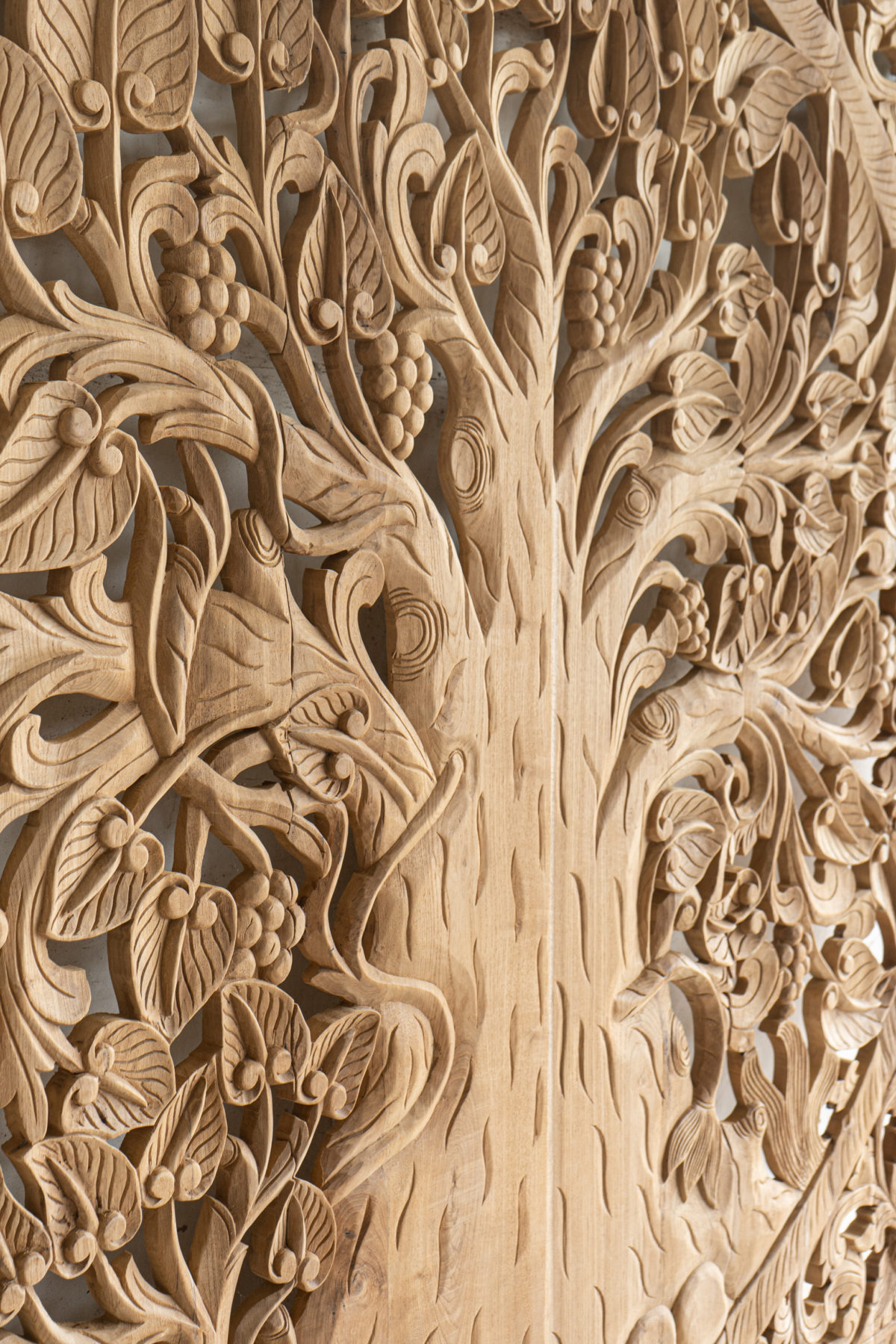 Hand carved wooden panels from thailand