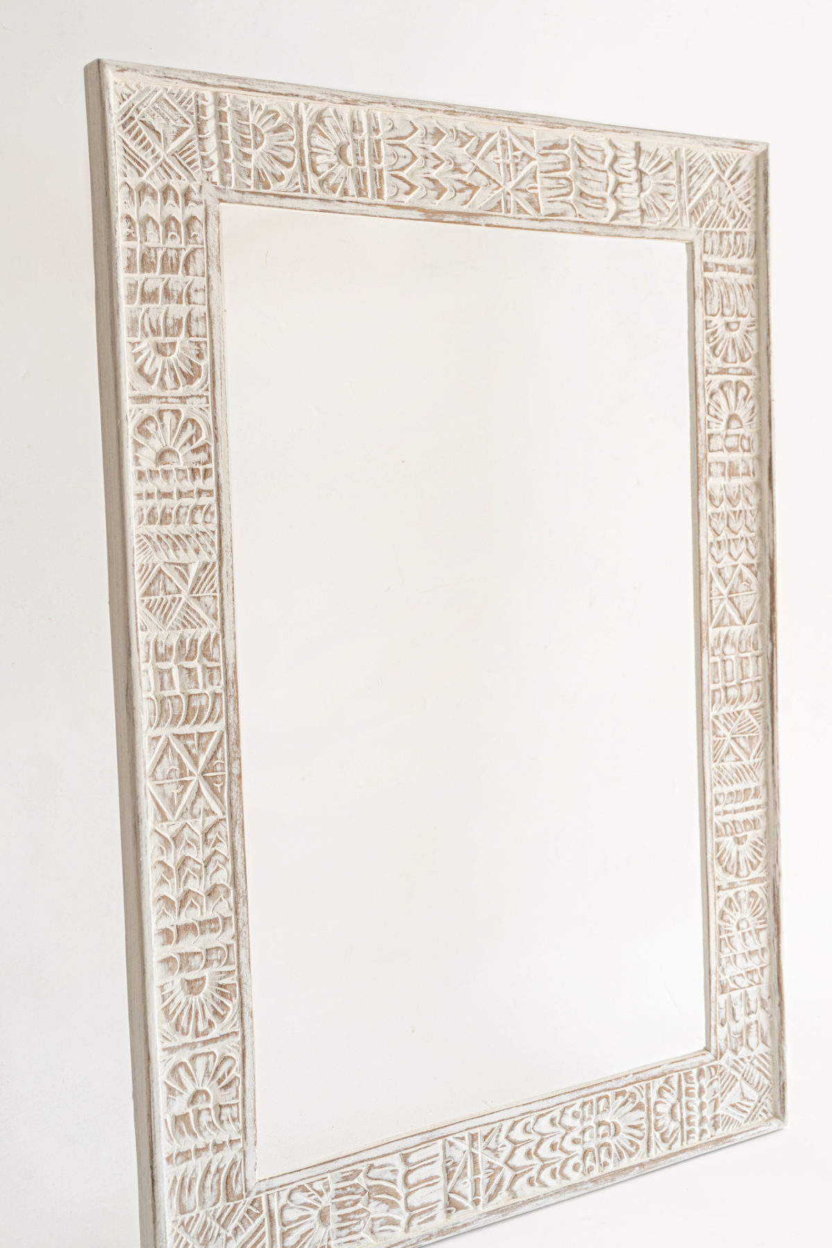 Toilet mirror frame in wood