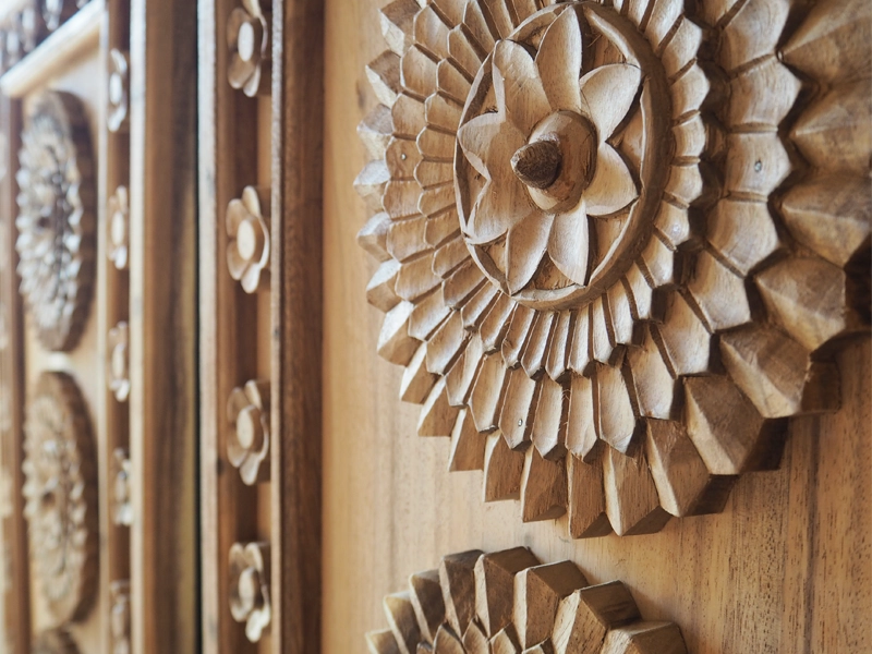 Incredible wood carving details custom piece home decor